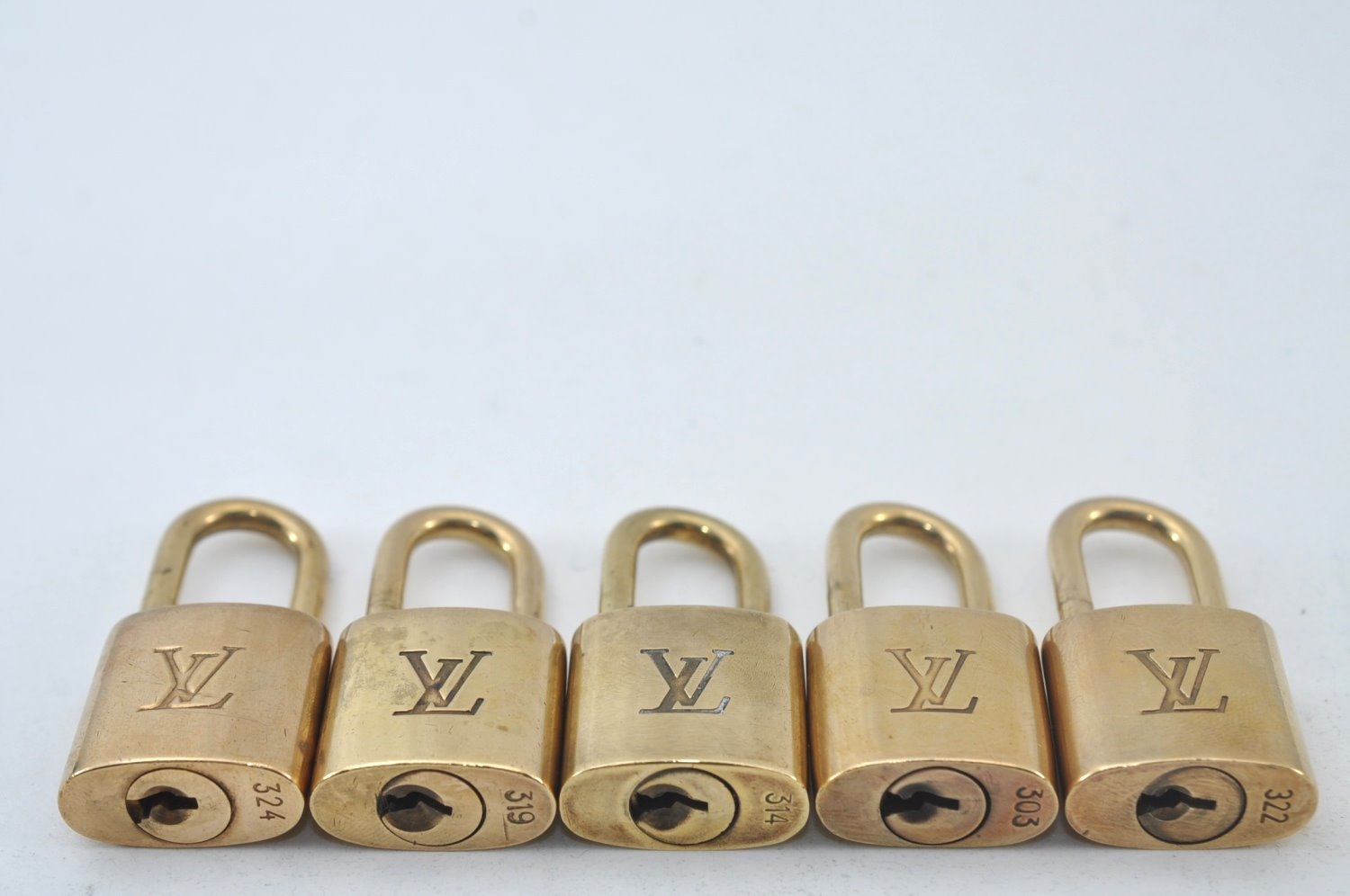 Authentic Louis Vuitton Padlock & Keys 10Set LV L1606