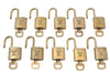 Authentic Louis Vuitton Padlock & Keys 10Set LV L1607