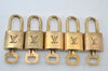 Authentic Louis Vuitton Padlock & Keys 10Set LV L1607