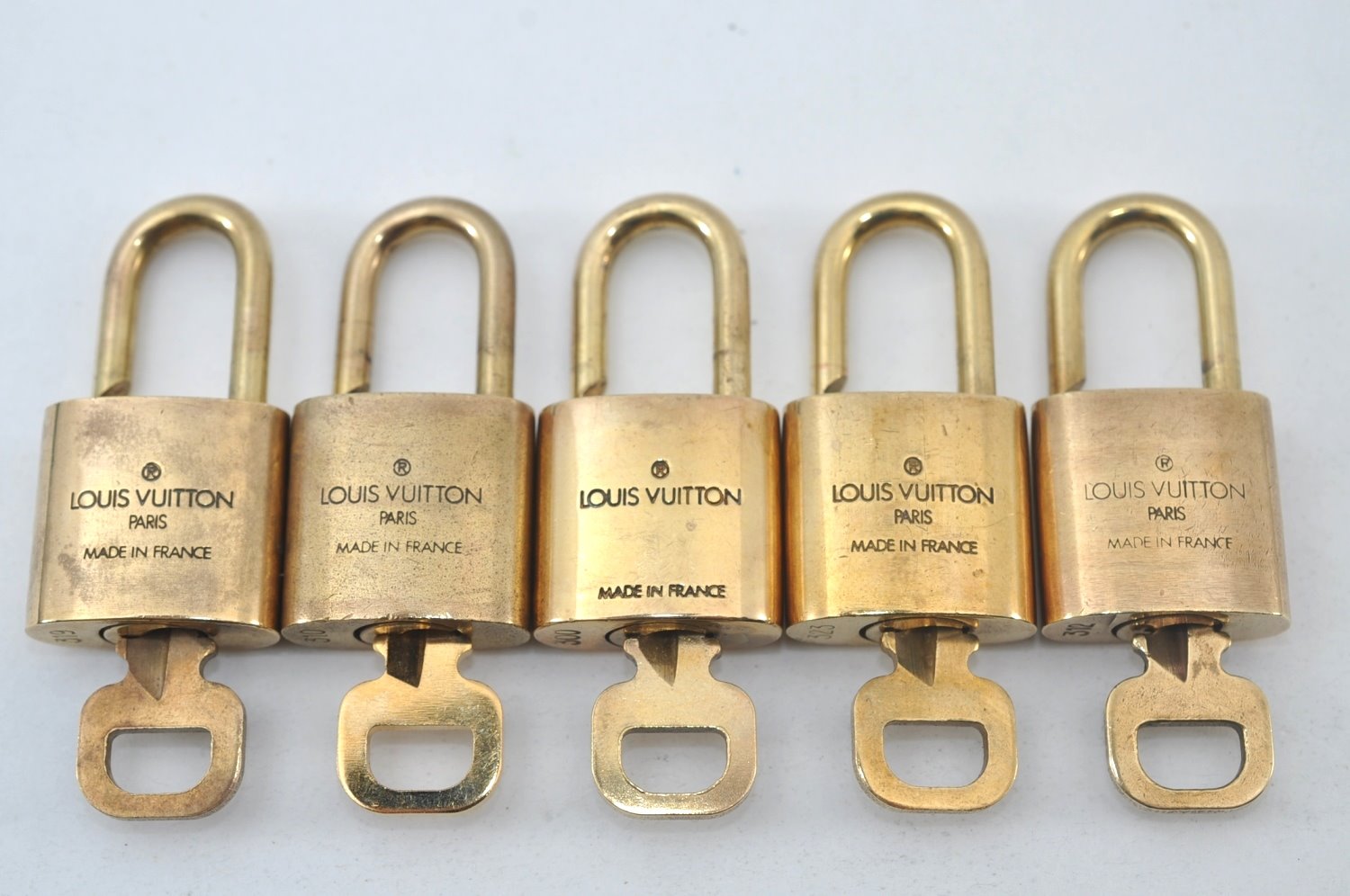 Authentic Louis Vuitton Padlock & Keys 10Set LV L1607