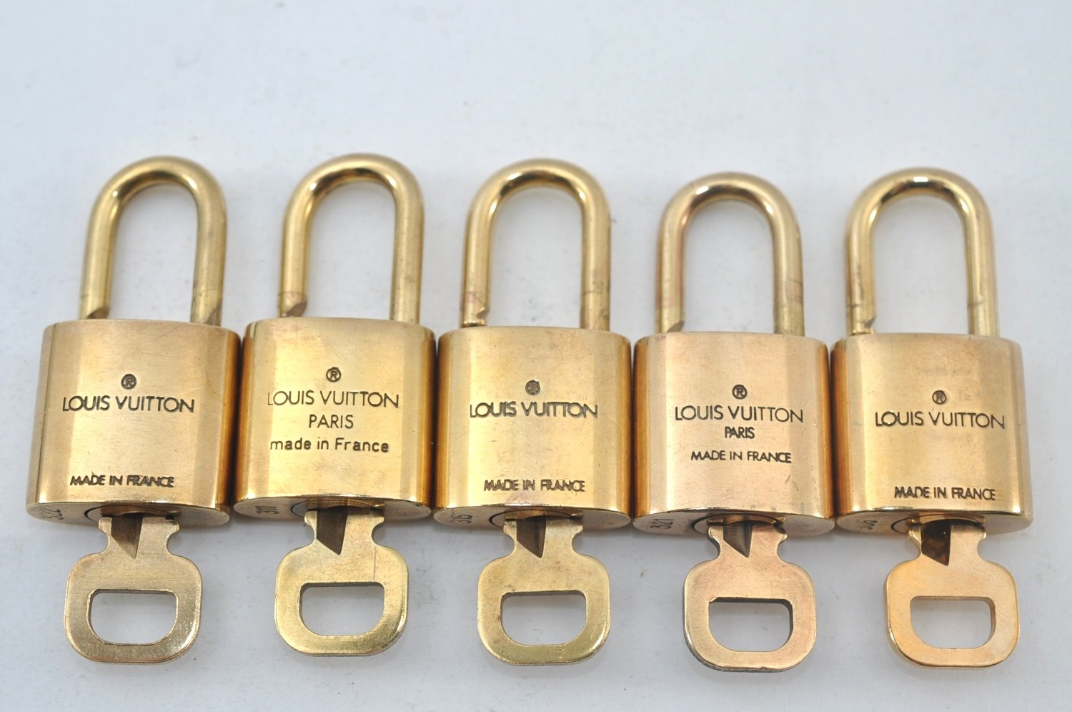 Authentic Louis Vuitton Padlock & Keys 10Set LV L1607