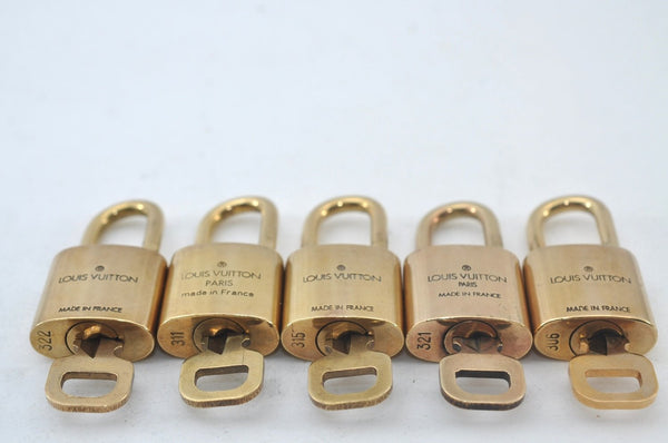 Authentic Louis Vuitton Padlock & Keys 10Set LV L1607