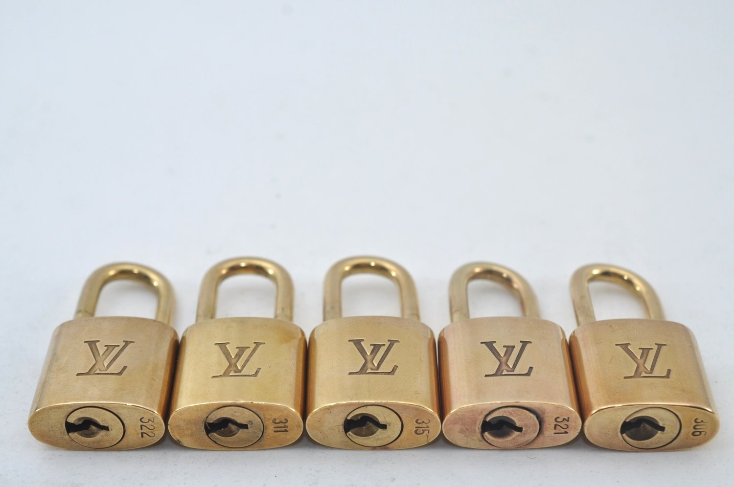 Authentic Louis Vuitton Padlock & Keys 10Set LV L1607