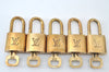 Authentic Louis Vuitton Padlock & Keys 10Set LV L1608