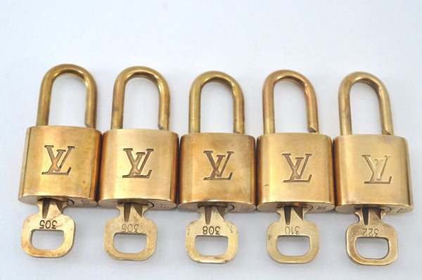 Authentic Louis Vuitton Padlock & Keys 10Set LV L1608