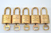 Authentic Louis Vuitton Padlock & Keys 10Set LV L1608