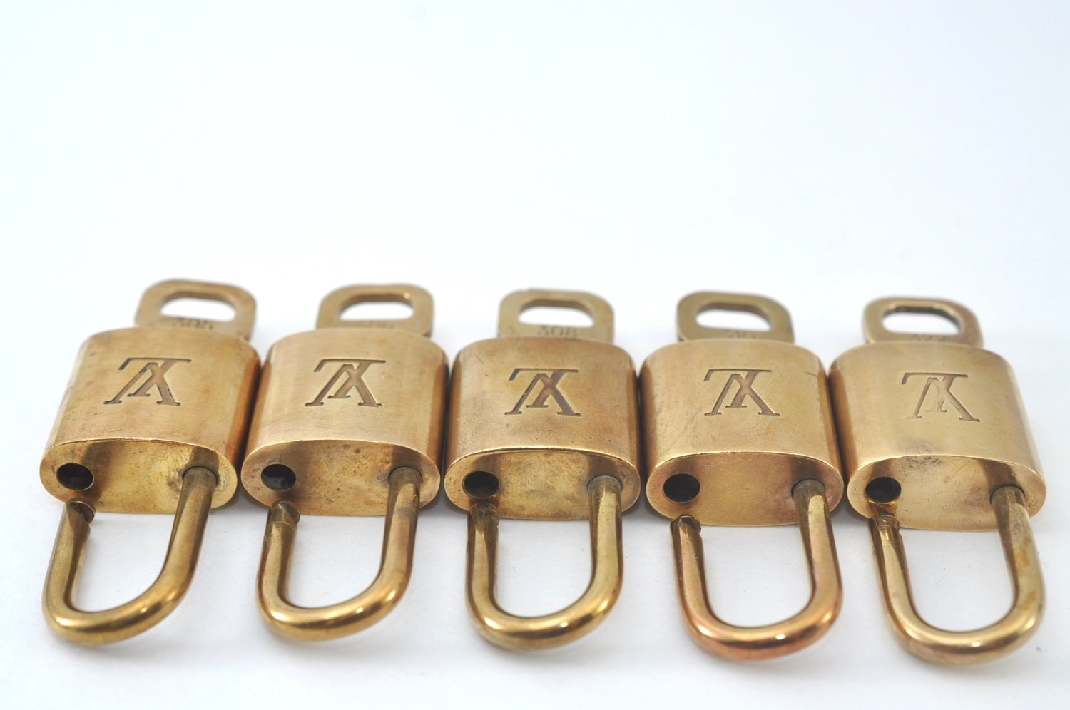 Authentic Louis Vuitton Padlock & Keys 10Set LV L1608