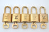 Authentic Louis Vuitton Padlock & Keys 10Set LV L1608