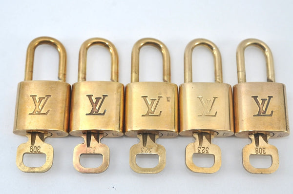 Authentic Louis Vuitton Padlock & Keys 10Set LV L1608