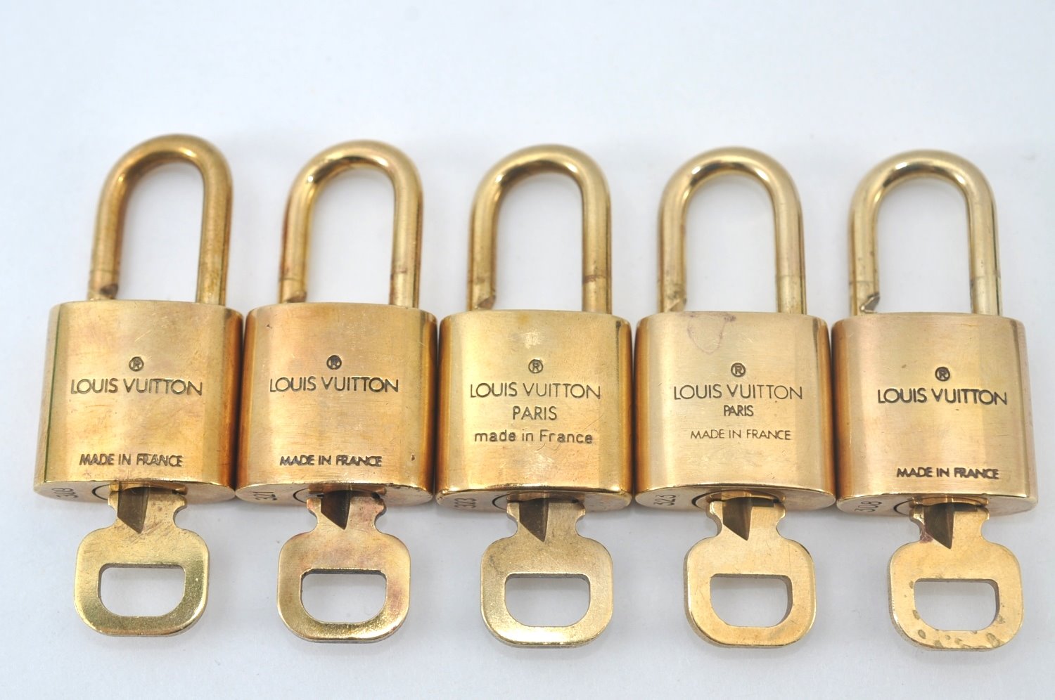 Authentic Louis Vuitton Padlock & Keys 10Set LV L1608