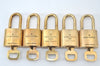 Authentic Louis Vuitton Padlock & Keys 10Set LV L1608