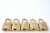 Authentic Louis Vuitton Padlock & Keys 10Set LV L1608