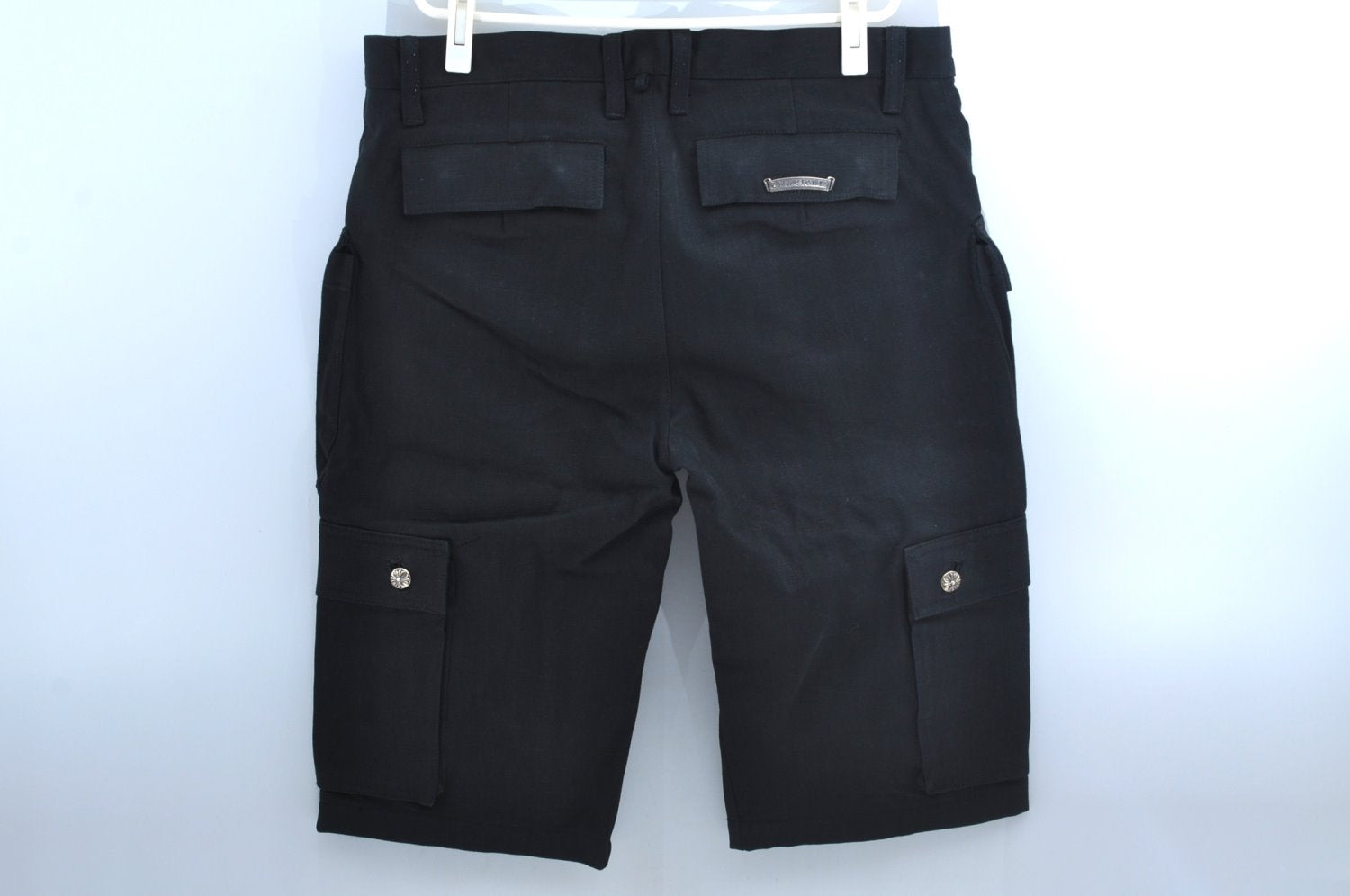 Authentic CHROME HEARTS Pants Cotton USA 36inches Black L2094