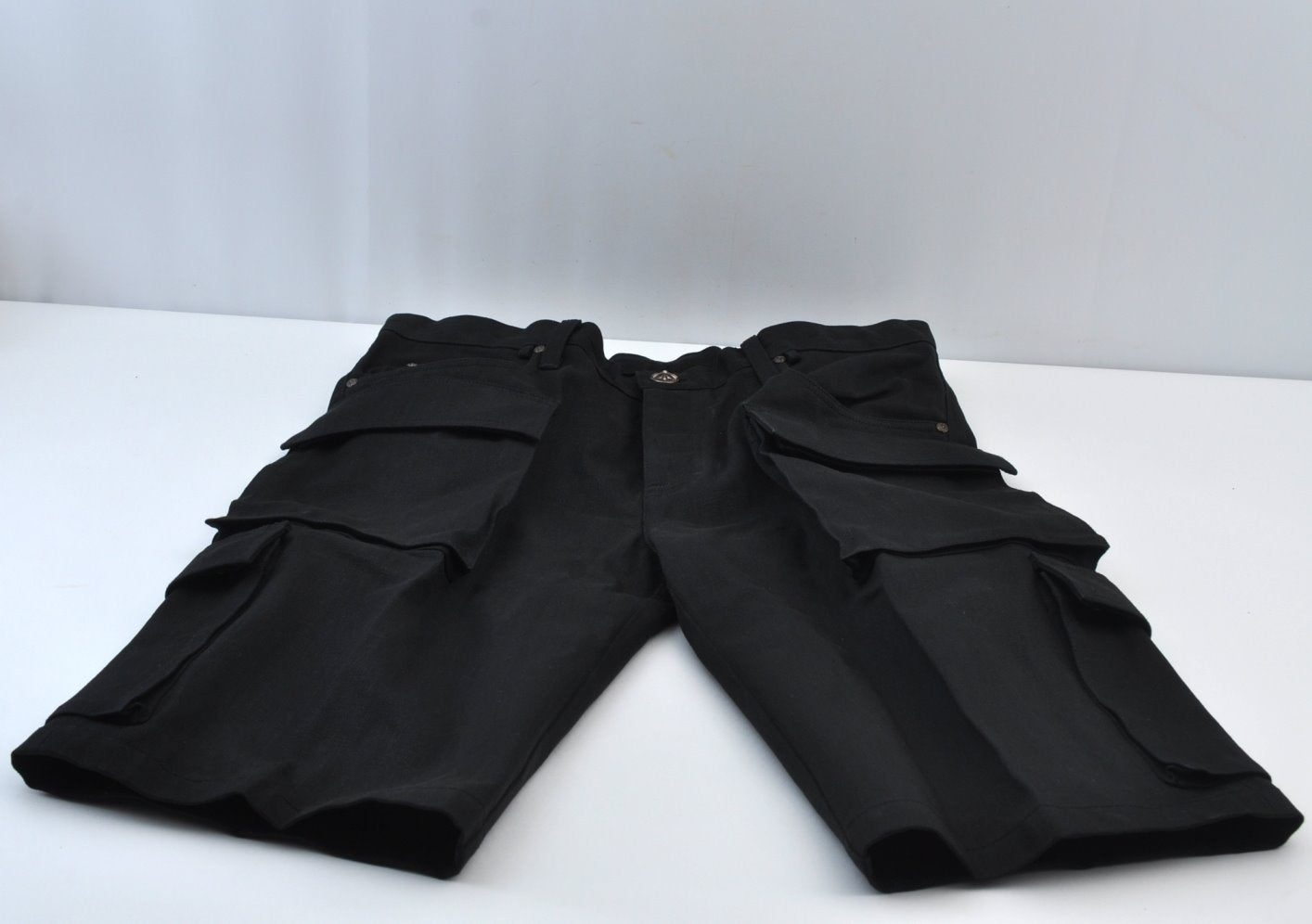 Authentic CHROME HEARTS Pants Cotton USA 36inches Black L2095