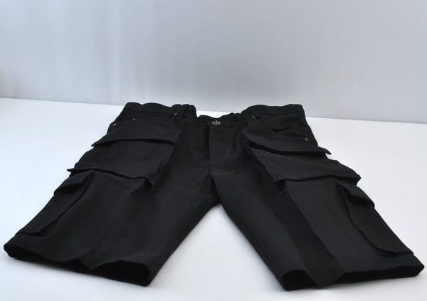Authentic CHROME HEARTS Pants Cotton USA 36inches Black L2095