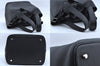 Authentic HERMES Picotan Lock MM Hand Bag Taurillon Clemence Black L2120