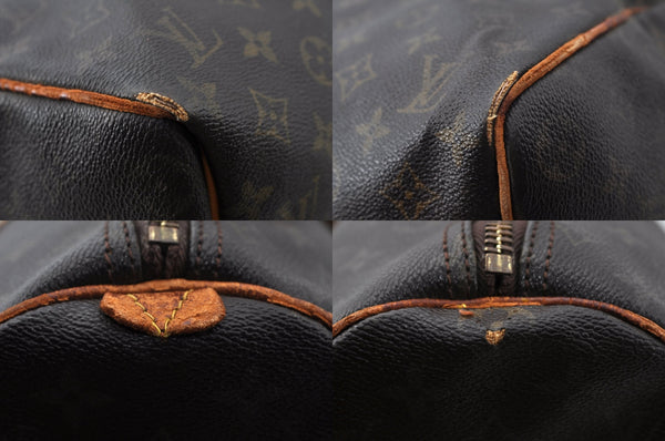 Authentic Louis Vuitton Monogram Keepall 45 Travel Boston Bag M41428 Junk L2349