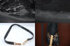 Authentic GUCCI Bamboo 2way Hand Shoulder Bag Leather 0022058 Black Junk L2369