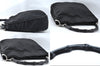 Authentic GUCCI Bamboo 2way Hand Shoulder Bag Nylon Leather 0011638 Black L2370
