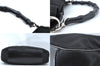 Authentic GUCCI Bamboo 2way Hand Shoulder Bag Nylon Leather 0011638 Black L2370
