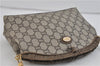 Authentic GUCCI GG Plus Shoulder Cross Body Bag Purse PVC Leather Brown 0001D