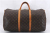 Auth Louis Vuitton Monogram Keepall Bandouliere 50 Boston Bag M41416 LV 0001E