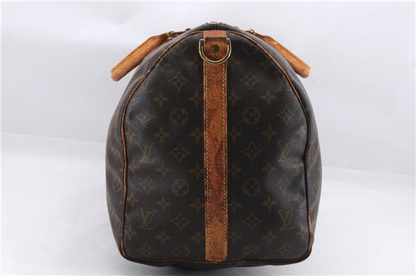 Auth Louis Vuitton Monogram Keepall Bandouliere 50 Boston Bag M41416 LV 0001E