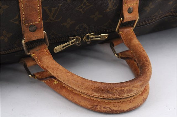 Auth Louis Vuitton Monogram Keepall Bandouliere 50 Boston Bag M41416 LV 0001E