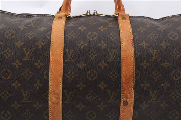 Auth Louis Vuitton Monogram Keepall Bandouliere 50 Boston Bag M41416 LV 0001E