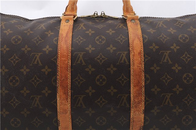 Auth Louis Vuitton Monogram Keepall Bandouliere 50 Boston Bag M41416 LV 0001E