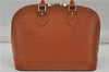 Authentic Louis Vuitton Epi Alma PM Hand Bag Purse Brown M52148 LV 0003E