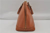 Authentic Louis Vuitton Epi Alma PM Hand Bag Purse Brown M52148 LV 0003E