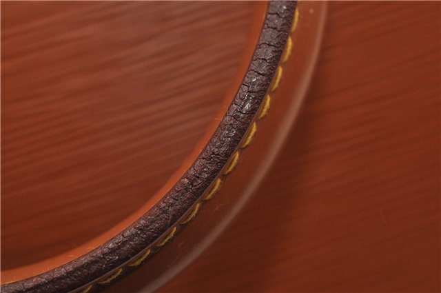 Authentic Louis Vuitton Epi Alma PM Hand Bag Purse Brown M52148 LV 0003E