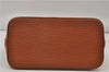 Authentic Louis Vuitton Epi Alma PM Hand Bag Purse Brown M52148 LV 0003E