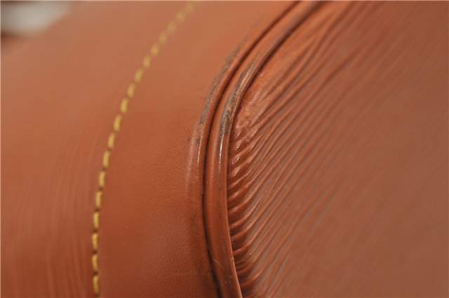 Authentic Louis Vuitton Epi Alma PM Hand Bag Purse Brown M52148 LV 0003E