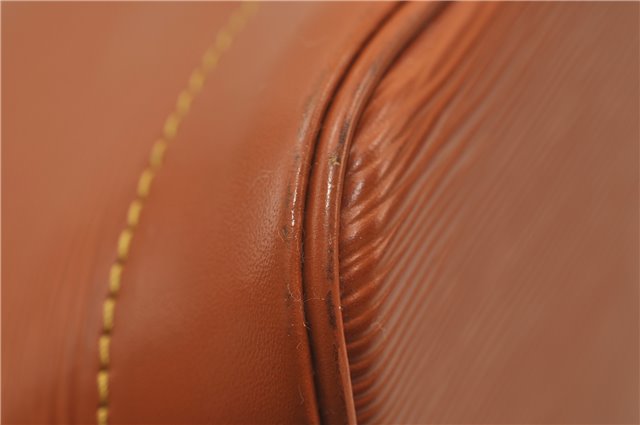 Authentic Louis Vuitton Epi Alma PM Hand Bag Purse Brown M52148 LV 0003E