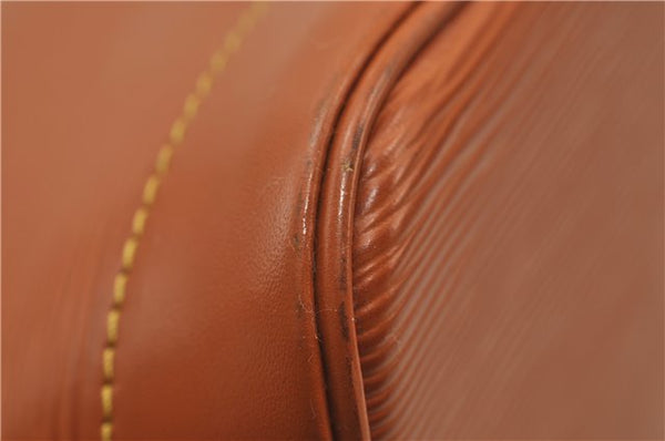 Authentic Louis Vuitton Epi Alma PM Hand Bag Purse Brown M52148 LV 0003E