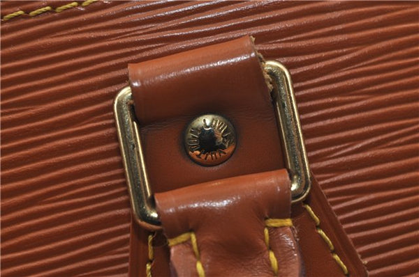 Authentic Louis Vuitton Epi Alma PM Hand Bag Purse Brown M52148 LV 0003E