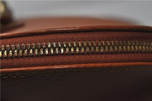 Authentic Louis Vuitton Epi Alma PM Hand Bag Purse Brown M52148 LV 0003E