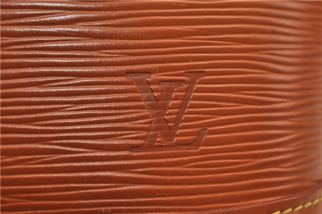 Authentic Louis Vuitton Epi Alma PM Hand Bag Purse Brown M52148 LV 0003E