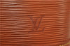 Authentic Louis Vuitton Epi Alma PM Hand Bag Purse Brown M52148 LV 0003E