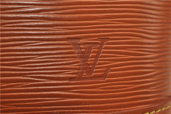 Authentic Louis Vuitton Epi Alma PM Hand Bag Purse Brown M52148 LV 0003E