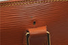 Authentic Louis Vuitton Epi Alma PM Hand Bag Purse Brown M52148 LV 0003E