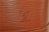 Authentic Louis Vuitton Epi Alma PM Hand Bag Purse Brown M52148 LV 0003E