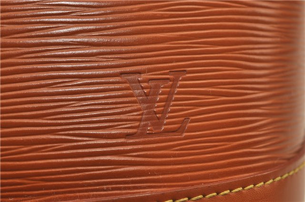 Authentic Louis Vuitton Epi Alma PM Hand Bag Purse Brown M52148 LV 0003E