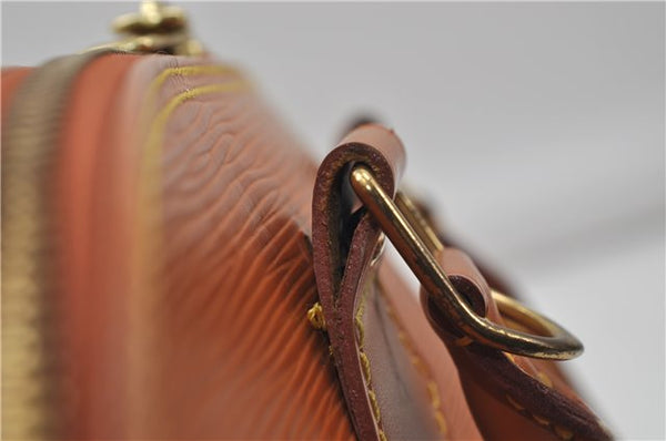 Authentic Louis Vuitton Epi Alma PM Hand Bag Purse Brown M52148 LV 0003E