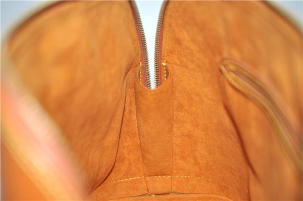 Authentic Louis Vuitton Epi Alma PM Hand Bag Purse Brown M52148 LV 0003E