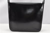 Authentic GUCCI Hand Shoulder Bag Purse Enamel Leather 0000506 Black 0003G