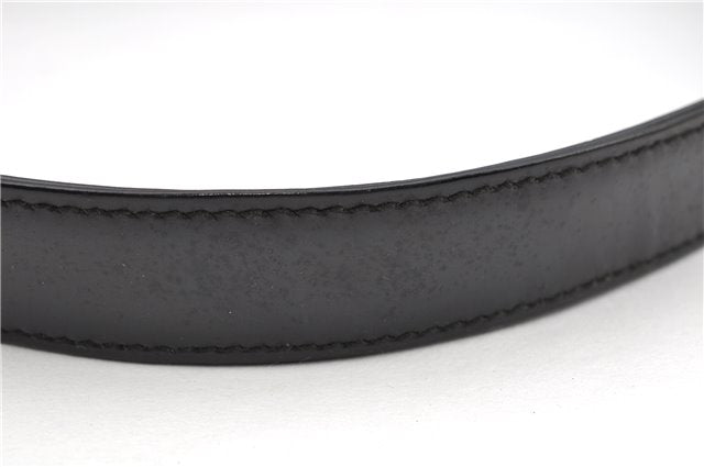 Authentic GUCCI Hand Shoulder Bag Purse Enamel Leather 0000506 Black 0003G