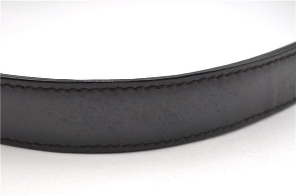 Authentic GUCCI Hand Shoulder Bag Purse Enamel Leather 0000506 Black 0003G